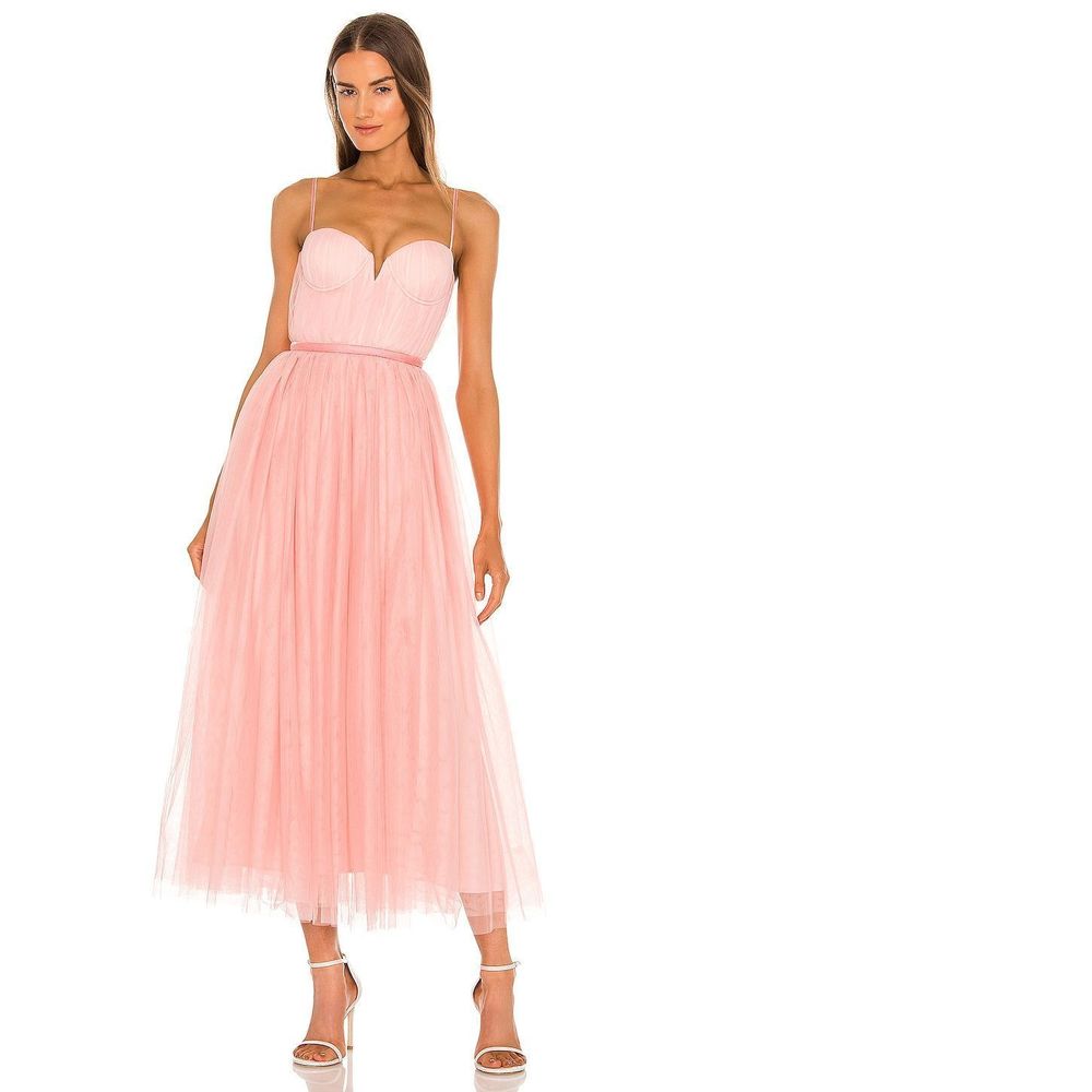 NEW Size 4 SAU LEE Selina Dress in Pink & Blush REVOLVE MSRP $498